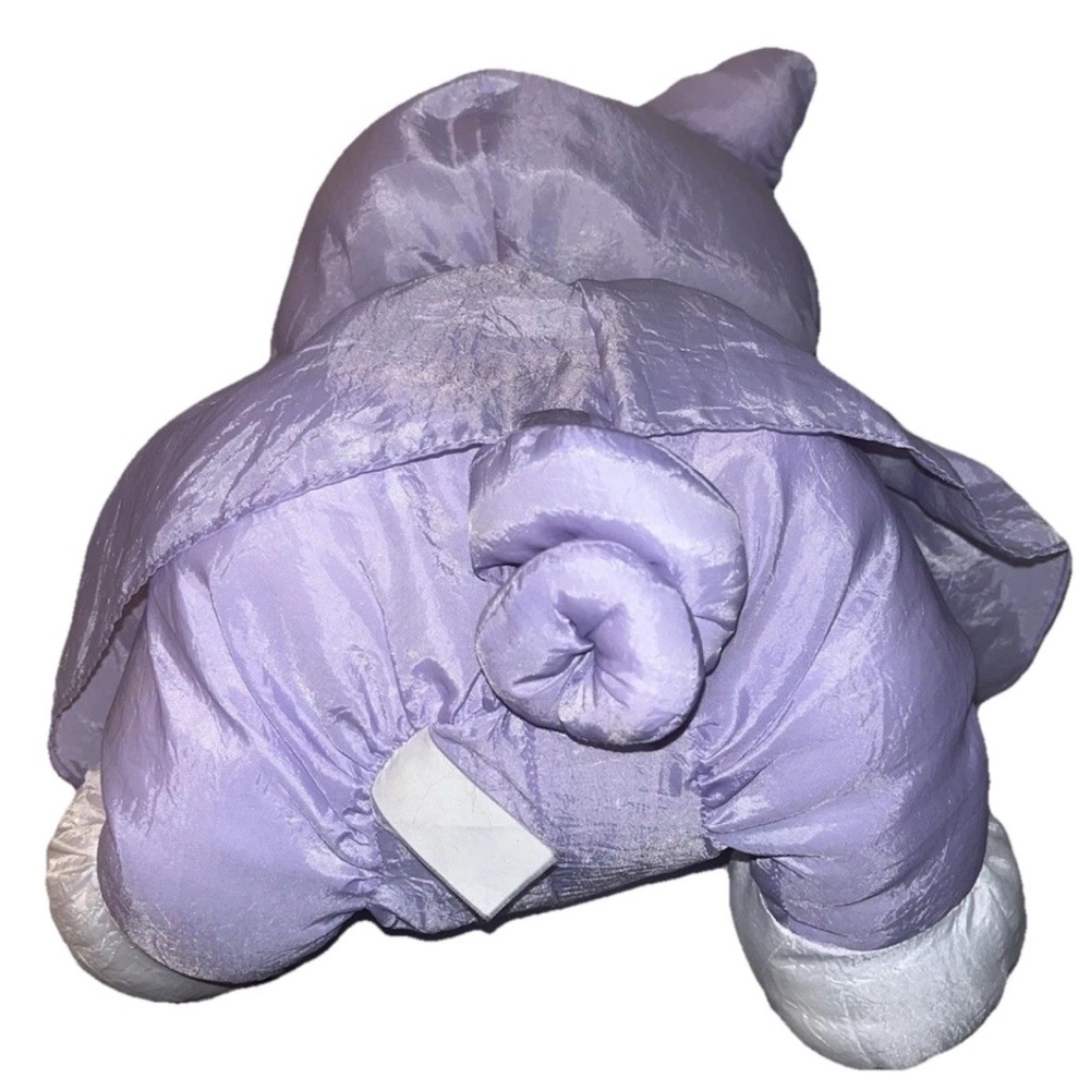 Puffalump 80s Plush Fisher Price Lavender Purple Pig w/ Dress 1987 16” VTG EUC - Picture 7 of 7